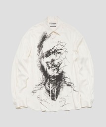 【TAAKK/ターク】DRAWING PRINT SHIRTS/ドローイングプリントシャツ