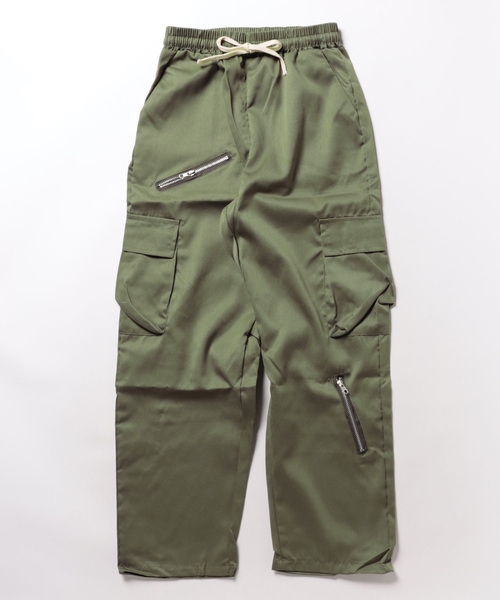 Burner(バーナー)の「【OKUOKU 0909】 ストレート / デザイン / パンツ oku-bottom-713857127974-28 Y(カーゴパンツ・メンズ・ブラック/カーキ・M/L)」の4枚目の写真