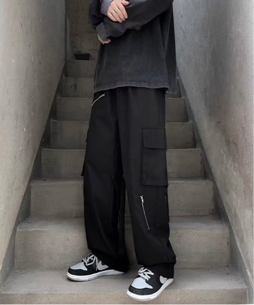 Burner(バーナー)の「【OKUOKU 0909】 ストレート / デザイン / パンツ oku-bottom-713857127974-28 Y(カーゴパンツ・メンズ・ブラック/カーキ・M/L)」の12枚目の写真