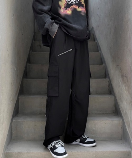 Burner(バーナー)の「【OKUOKU 0909】 ストレート / デザイン / パンツ oku-bottom-713857127974-28 Y(カーゴパンツ・メンズ・ブラック/カーキ・M/L)」の11枚目の写真