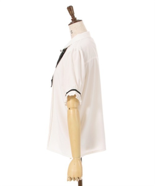 axes femme（アクシーズファム）の「刺繍リボンセットブラウス（シャツ