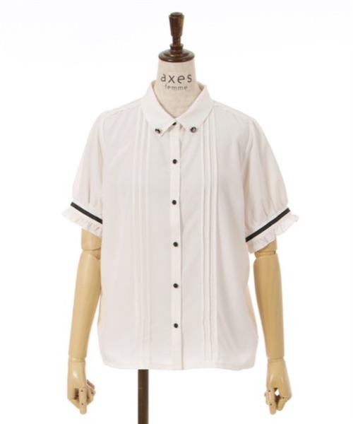 【希少】00s 美品 axes femme ビッグ リボン 長袖 シャツ M axes femme tシャツ ビッグリボンプルオーバー レディース