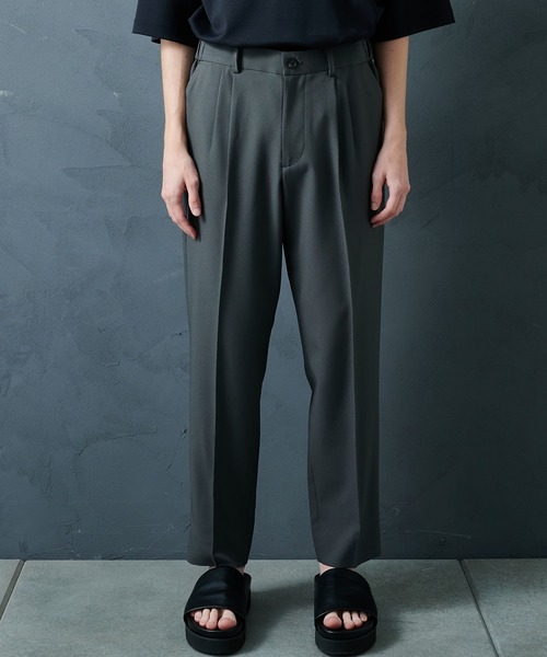 PUBLIC TOKYO エバークリースGRクロスワイドスラックス STUDIOUS（ステュディオス）の「【PUBLIC TOKYO/パブリックトウキョウ