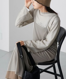 【forksy.】メッシュロングワンピース