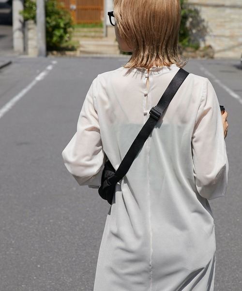 forksy.(フォルクシー)の「【forksy.】メッシュロングワンピース(ワンピース・レディース・ブラック/グレイッシュベージュ/アイボリー・FREE)」の18枚目の写真