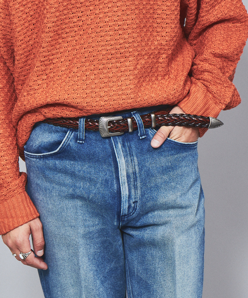 ABAHOUSE（アバハウス）の「WESTERN BELT / レザーウエスタンベルト/ユニセックス（ベルト・メンズ・ブラック系その他/ブラック系その他2/ダークブラウン/キャメル・フリー）」の17枚目の写真