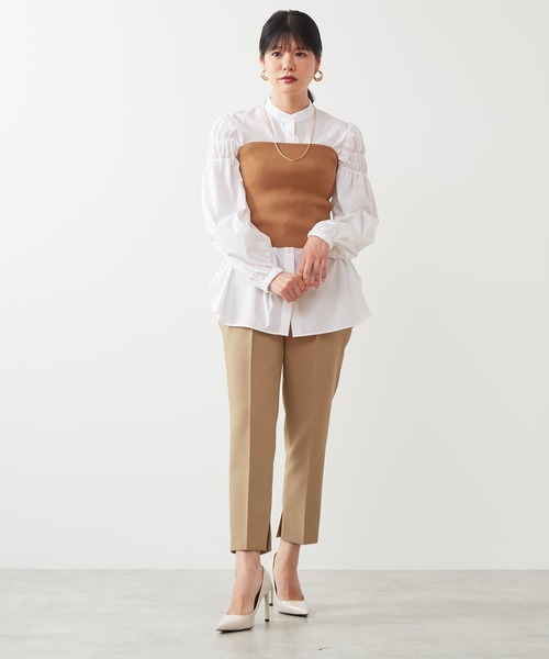 Tiara（ティアラ）の「ニットビスチェ（ニット/セーター・レディース・ブラック/キャメル・FREE）」の3枚目の写真