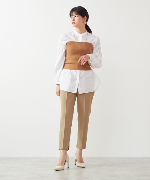 Tiara（ティアラ）の「ニットビスチェ（ニット/セーター・レディース・ブラック/キャメル・FREE）」の6枚目の写真