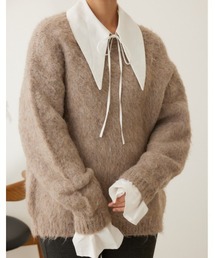 crie conforto | 付け襟カフスニットセット(ニット/セーター)