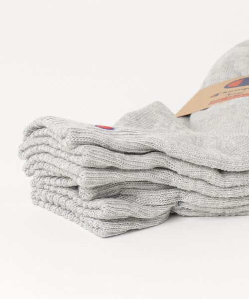 Champion（チャンピオン）の「【CHAMPION/チャンピオン】　ワンポイントクォーターソックス3P　CMSCY202　ワンポイントロゴ　3足組（ソックス/靴下・メンズ・ネイビー/ブラック/ホワイト/グレー・SMALL/MEDIUM/LARGE）」の6枚目の写真
