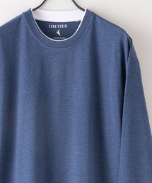 汗染みの目立たないTシャツ ZEROSTAIN ゼロステイン 撥水性 UVカット 紫外線対策 防汚 フェイクレイヤード ビッグシルエット ロンT