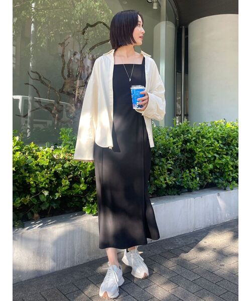 LAGUNAMOON（ラグナムーン）の「2WAYオーバーサイズシャツ（シャツ/ブラウス・レディース・ベージュ/アイボリー/ブラック・FREE）」の15枚目の写真