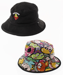 HYSTERIC MINI | EASY FUN 総柄 コーデュロイリバーシブルハット(ハット)