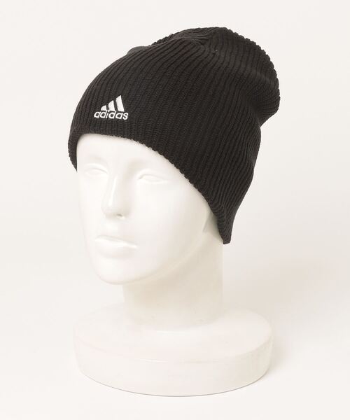 adidas(アディダス)の「【ADIDAS/アディダス】 ワンポイントニットビーニー(ニットキャップ/ビーニー・メンズ・チャコールグレー/ブラック/ネイビー/ホワイト・FREE)」の3枚目の写真