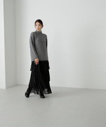 NATURAL BEAUTY BASIC | ◇レースプリーツティアードスカート(スカート)