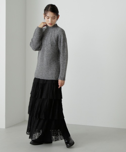 NATURAL BEAUTY BASIC(ナチュラルビューティーベーシック)の「◇レースプリーツティアードスカート(スカート・レディース・ブラック・SMALL/MEDIUM)」の17枚目の写真