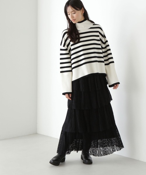 NATURAL BEAUTY BASIC(ナチュラルビューティーベーシック)の「◇レースプリーツティアードスカート(スカート・レディース・ブラック・SMALL/MEDIUM)」の20枚目の写真