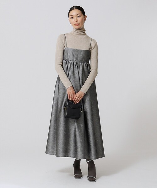 GALLEST（ギャレスト）の「ラメリブタートルニット（ニット/セーター・レディース・ブラック/ゴールド/シルバー・38）」の8枚目の写真