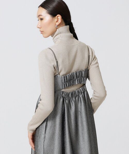 GALLEST（ギャレスト）の「ラメリブタートルニット（ニット/セーター・レディース・ブラック/ゴールド/シルバー・38）」の10枚目の写真