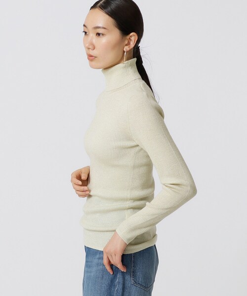 GALLEST（ギャレスト）の「ラメリブタートルニット（ニット/セーター・レディース・ブラック/ゴールド/シルバー・38）」の12枚目の写真