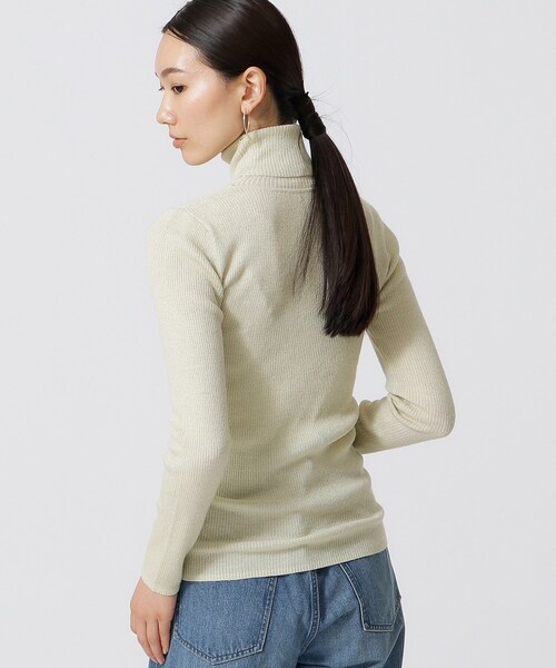 GALLEST（ギャレスト）の「ラメリブタートルニット（ニット/セーター・レディース・ブラック/ゴールド/シルバー・38）」の13枚目の写真