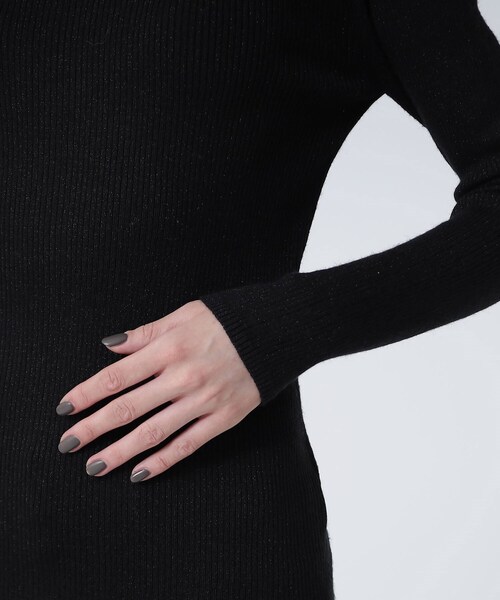 GALLEST（ギャレスト）の「ラメリブタートルニット（ニット/セーター・レディース・ブラック/ゴールド/シルバー・38）」の18枚目の写真