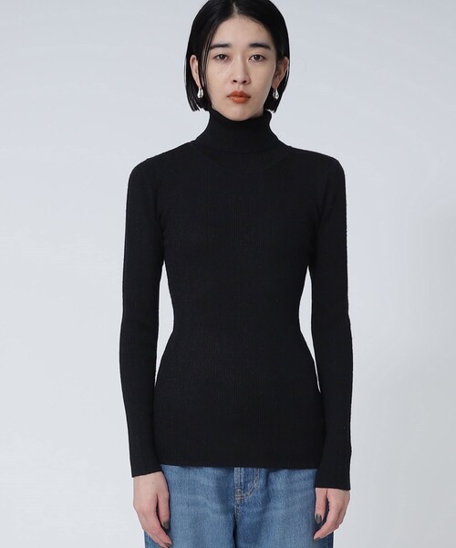 GALLEST（ギャレスト）の「ラメリブタートルニット（ニット/セーター・レディース・ブラック/ゴールド/シルバー・38）」の20枚目の写真