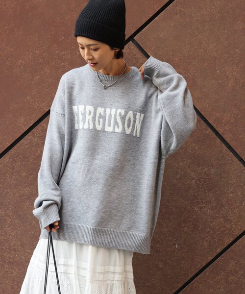 JOURNAL STANDARD relume(ジャーナルスタンダード レリューム)の「《追加2》別注【LOGAN Knitting Mills】*RELUMEジャカードニットプルオーバー(ニット/セーター・レディース・ブラック/イエロー/ブルー/チャコールグレー・FREE)」の3枚目の写真