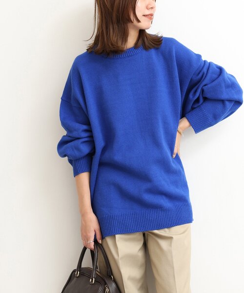 JOURNAL STANDARD relume(ジャーナルスタンダード レリューム)の「《追加2》別注【LOGAN Knitting Mills】*RELUMEジャカードニットプルオーバー(ニット/セーター・レディース・ブラック/イエロー/ブルー/チャコールグレー・FREE)」の4枚目の写真