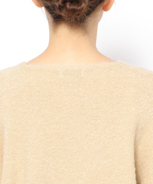 BARNYARDSTORM（バンヤードストーム）の「ブークレ深Vネックニット（ニット/セーター・レディース・モカ/ベージュ・FREE）」の14枚目の写真