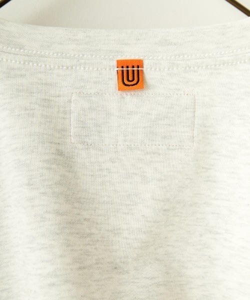 UNIVERSAL OVERALL（ユニバーサルオーバーオール）の「[UNIVERSAL OVERALL/ユニバーサルオーバーオール] 別注 7分袖 ドローコード付きポンチTシャツ（Tシャツ/カットソー・レディース・グレー/ブラック/ホワイト・S/M/L）」の5枚目の写真
