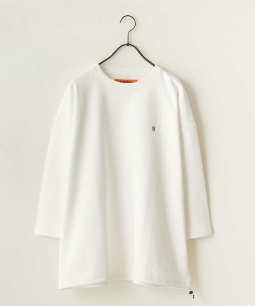 ユニバーサルオーバーオール 別注 7分袖 ドローコード付きポンチTシャツ セール】[UNIVERSAL OVERALL/ユニバーサルオーバーオール] 別注