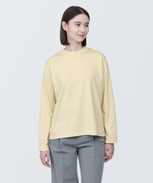 婦人　天竺編みクルーネック長袖Ｔシャツ