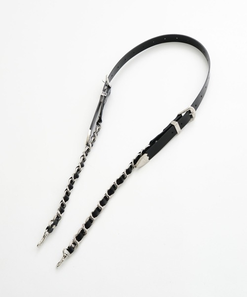 【新品未使用】TOGA PULLA チェーンレザー ショルダーバッグ ブラック TOGA（トーガ）の「TOGA PULLA Chain mini bag（ショルダー