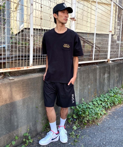 RVCA(ルーカ)の「【ZOZOTOWN限定】RVCA/ルーカ ポケットTシャツ オーバーサイズ 半袖Tee バックプリント BE041-229(Tシャツ/カットソー・メンズ・オレンジ/ホワイト/ブラック・L/M/S)」の6枚目の写真
