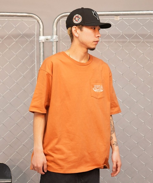 RVCA(ルーカ)の「【ZOZOTOWN限定】RVCA/ルーカ ポケットTシャツ オーバーサイズ 半袖Tee バックプリント BE041-229(Tシャツ/カットソー・メンズ・オレンジ/ホワイト/ブラック・L/M/S)」の18枚目の写真