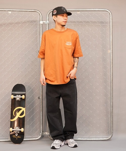 RVCA(ルーカ)の「【ZOZOTOWN限定】RVCA/ルーカ ポケットTシャツ オーバーサイズ 半袖Tee バックプリント BE041-229(Tシャツ/カットソー・メンズ・オレンジ/ホワイト/ブラック・L/M/S)」の21枚目の写真