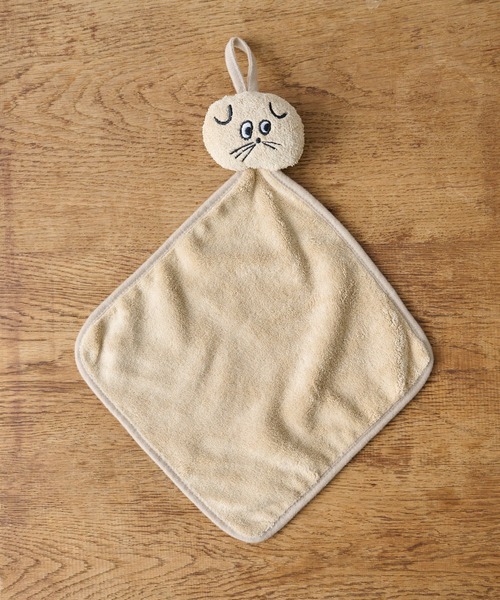 BIRTHDAY BAR（バースデイバー）の「【みやぎちか×BIRTHDAY BAR】ハンギングフェイスタオル（ハンカチ/ハンドタオル・レディース・グレー/ベージュ/ホワイト・フリー）」の3枚目の写真