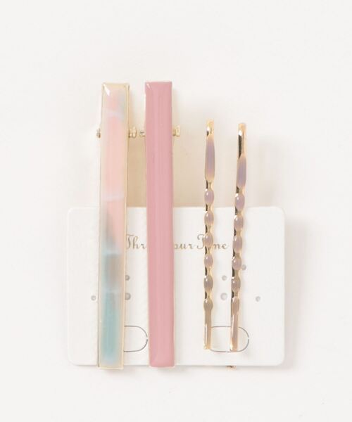 Three Four Time（ｽﾘｰﾌｫｰﾀｲﾑ）の「マーブルエポクリップ＆ピン（ヘアピン・レディース・ブルー/ピンク/ベージュ・FREE）」の7枚目の写真