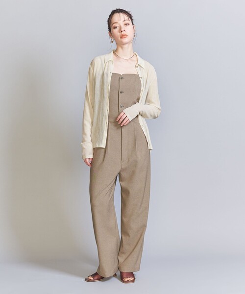 【新品未使用】楊柳 シャツ カーディガン ―ウォッシャブル― BEAUTY&YOUTH UNITED ARROWS（ビューティーアンドユース