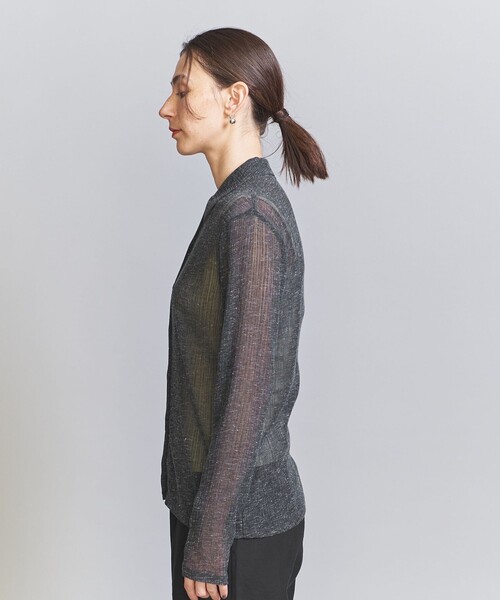 【新品未使用】楊柳 シャツ カーディガン ―ウォッシャブル― BEAUTY&YOUTH UNITED ARROWS（ビューティーアンドユース
