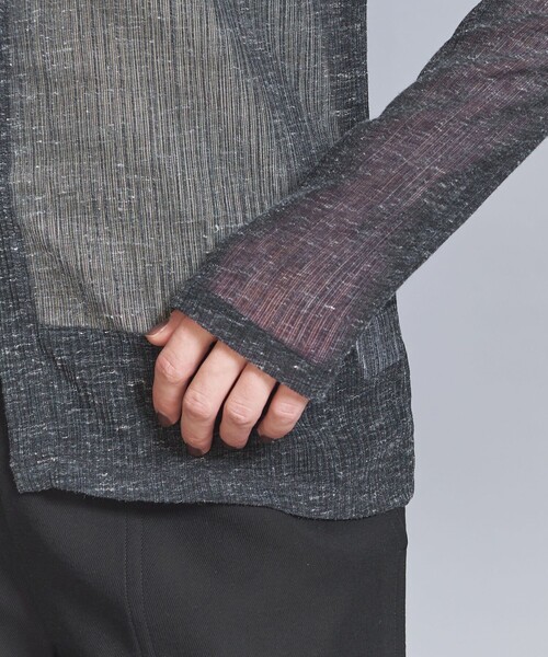 BEAUTY&YOUTH UNITED ARROWS（ビューティーアンドユースユナイテッドアローズ）の「楊柳 シャツ カーディガン -ウォッシャブル-（カーディガン/ボレロ・レディース・コバルトブルー/ダークグレー/ナチュラル・FREE）」の19枚目の写真