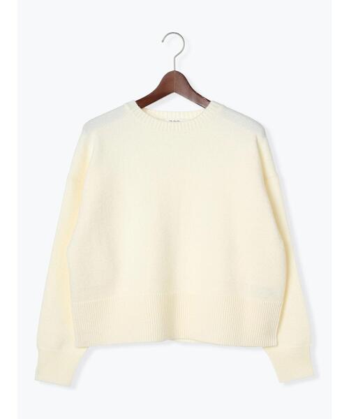 Te chichi TERRASSE（テチチテラス）の「バックスリットクルーネックトップス（ニット/セーター・レディース・オフホワイト/ミント/イエロー/ブラック・F）」の12枚目の写真