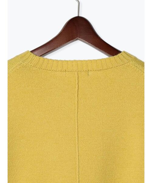 Te chichi TERRASSE（テチチテラス）の「バックスリットクルーネックトップス（ニット/セーター・レディース・オフホワイト/ミント/イエロー/ブラック・F）」の18枚目の写真