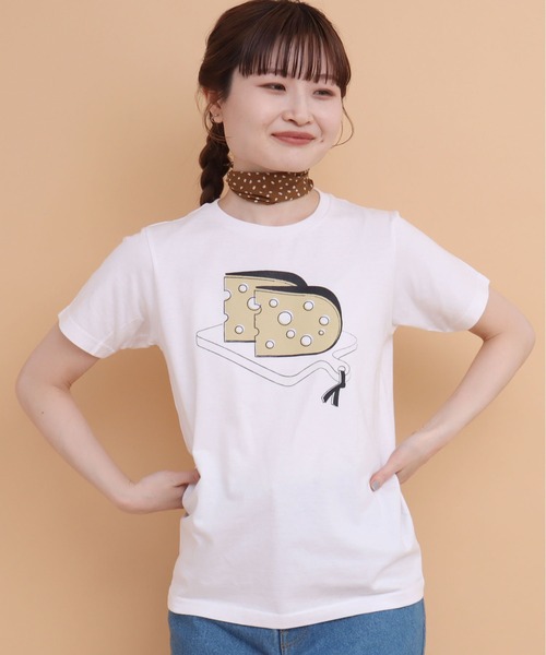 peu pres(プープレ)の「チーズTシャツ(Tシャツ/カットソー・レディース・ホワイト・FREE)」の5枚目の写真