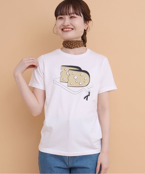 peu pres(プープレ)の「チーズTシャツ(Tシャツ/カットソー・レディース・ホワイト・FREE)」の9枚目の写真