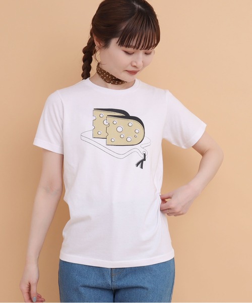 peu pres(プープレ)の「チーズTシャツ(Tシャツ/カットソー・レディース・ホワイト・FREE)」の12枚目の写真