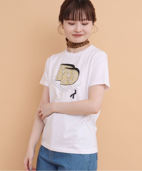 peu pres(プープレ)の「チーズTシャツ(Tシャツ/カットソー・レディース・ホワイト・FREE)」の14枚目の写真