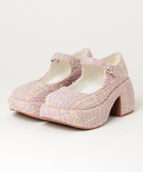 あしながおじさん（アシナガオジサン）の「ｂｙあしながおじさん ヒールアップウェッジパンプス（パンプス・レディース・アイボリー/ブラック/ブラック系その他/ピンク系その他・L/LL/M/S）」の4枚目の写真