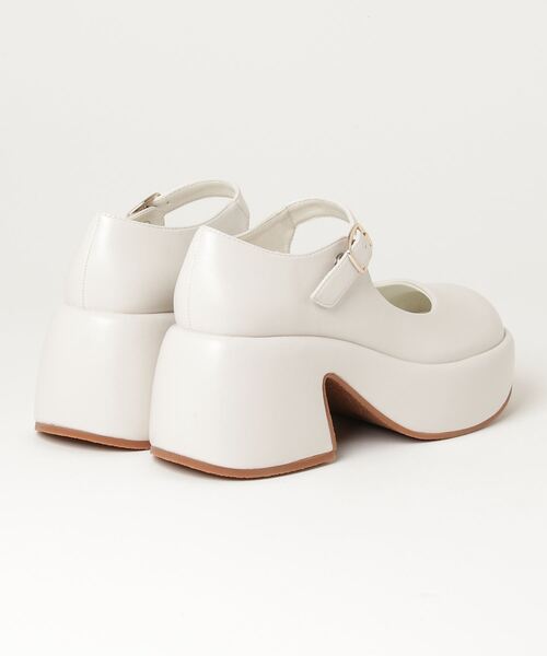 あしながおじさん（アシナガオジサン）の「ｂｙあしながおじさん ヒールアップウェッジパンプス（パンプス・レディース・アイボリー/ブラック/ブラック系その他/ピンク系その他・L/LL/M/S）」の5枚目の写真